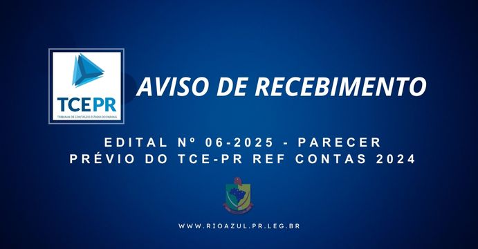 PARECER PRÉVIO DO TCEPR