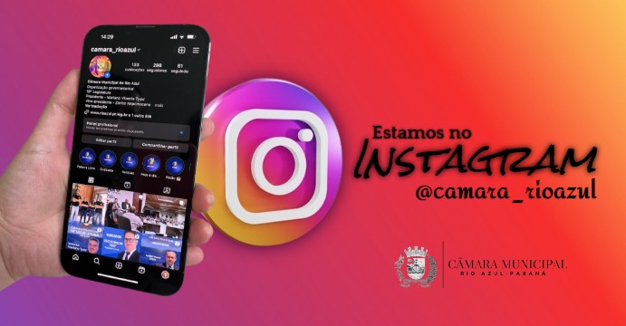 Estamos no Instagram