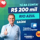 Deputado Federal Toninho Wandscheer destina R$200.000 para a saúde de Rio Azul e o dinheiro já está disponível