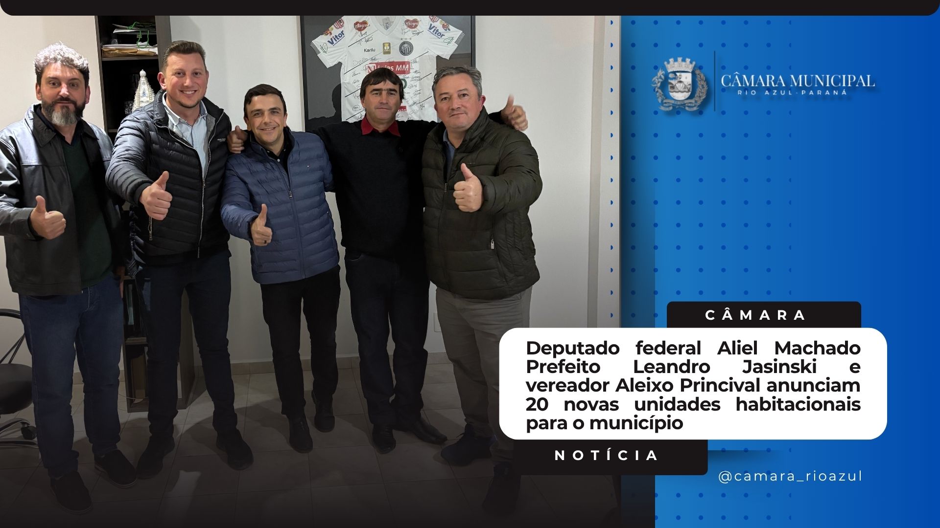 Rio Azul conquista mais 20 casas do Minha Casa, Minha Vida; no total serão 45 unidades habitacionais